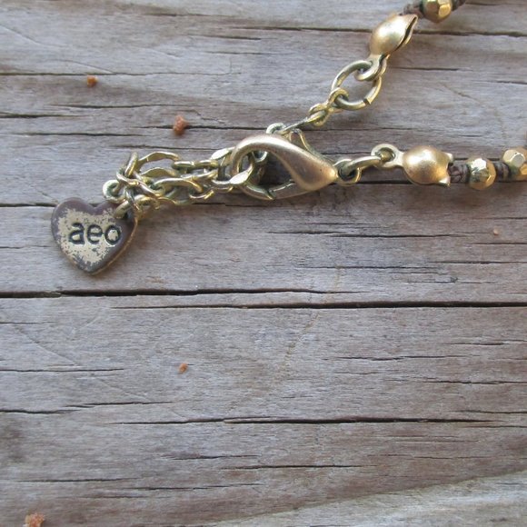 Vintage Rare American Eagle Outfitters Agate Quartz Pendant Necklace - Picture 2 of 4